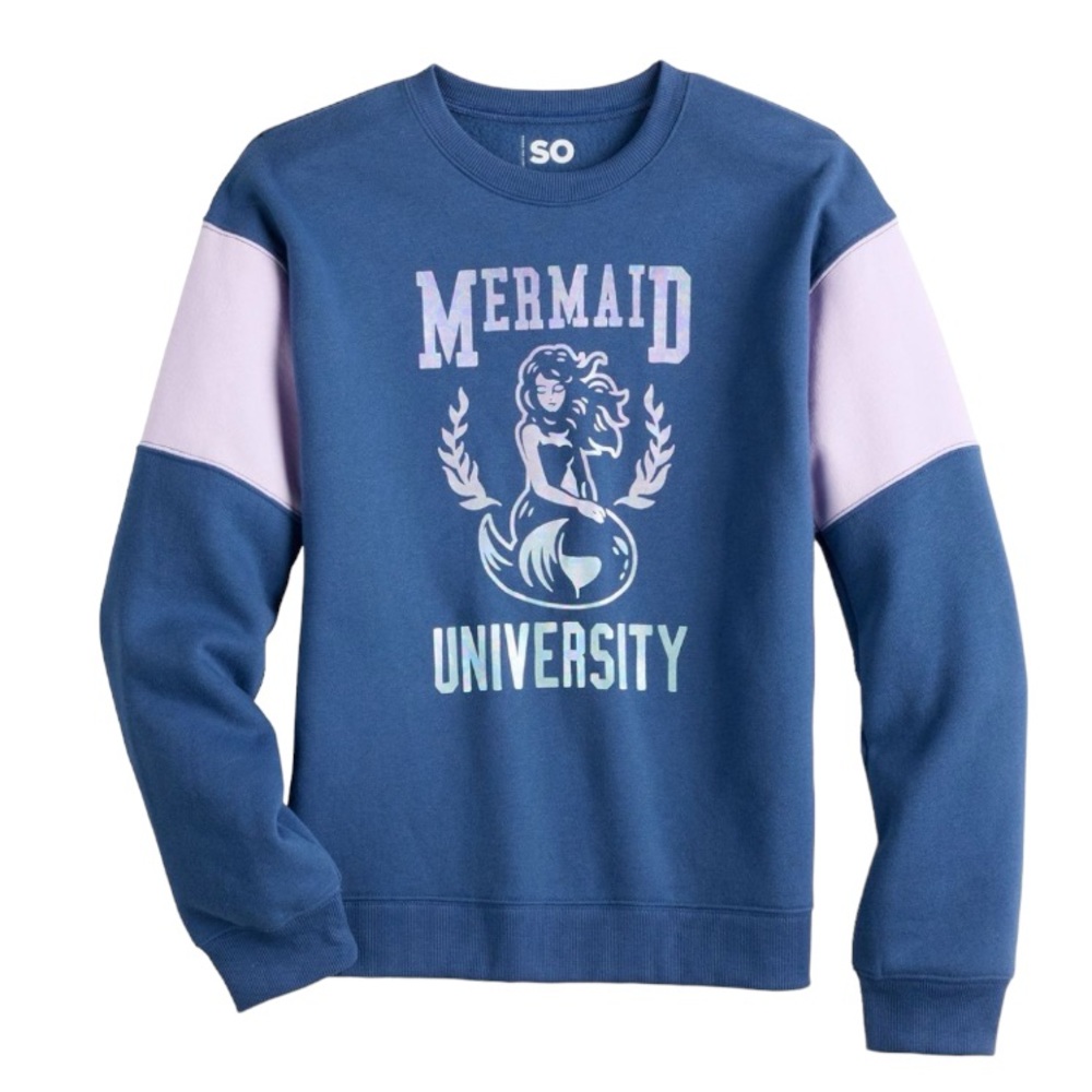 (Worn once) Girl’s SO The favorite Crew Mermaid University Sweatshirt